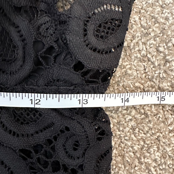 PINK Victoria’s Secret Lace Bralette Black Large Strappy Back Bralette Bra Top - Picture 10 of 11